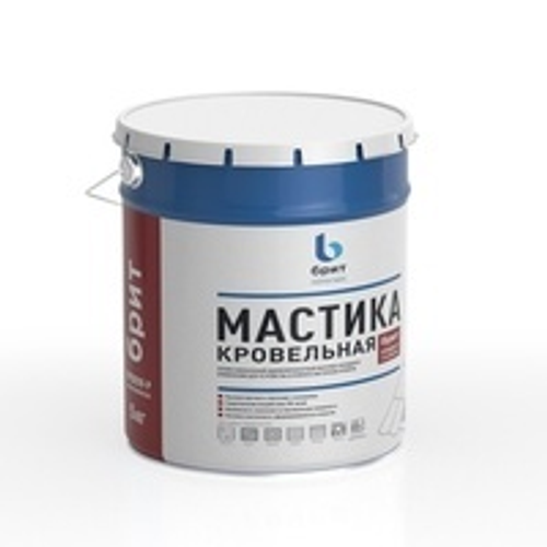 Мастика гидроизоляционная антикоррозионная "БРИТ" марки  Кровля - Р, затар. евроведро метал. 20 кг