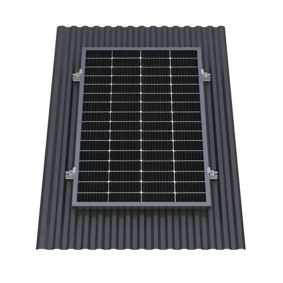 Крепёж одной солнечной батареи 100-200 Вт на наклонную крышу. 70 мм