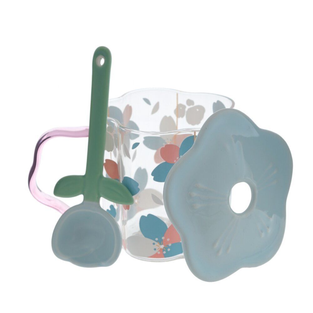 GAEM Кружка с крышкой и ложкой, 450 мл, L14 W11 H10,5 см