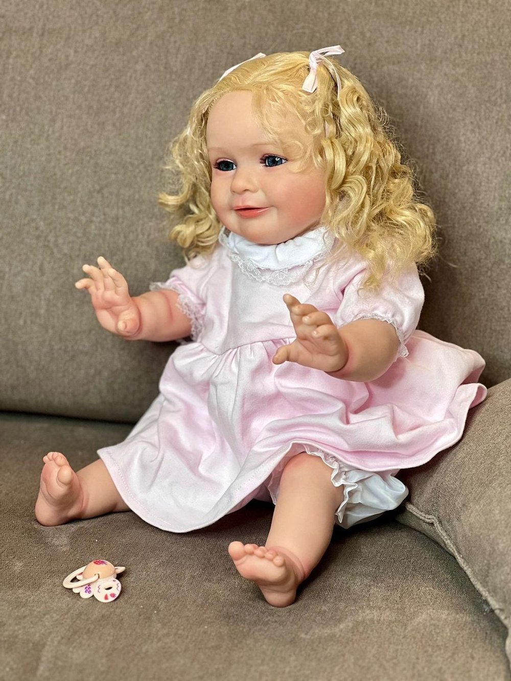 Кукла Реборн мягконабивная 60см в пакете (FA-580)