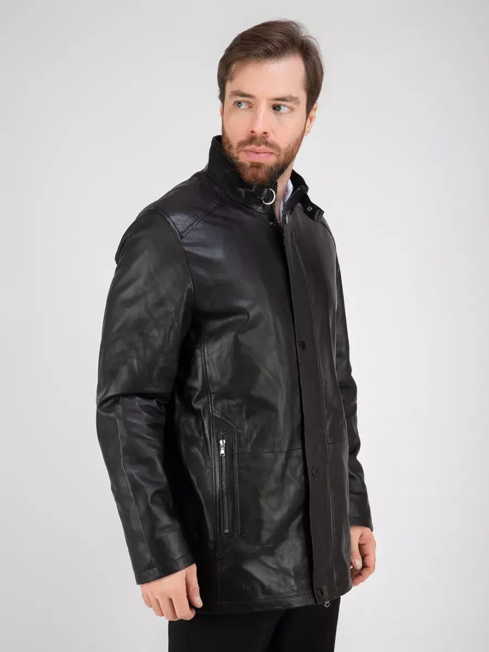 Кожаная куртка демисезонная Турция пальто