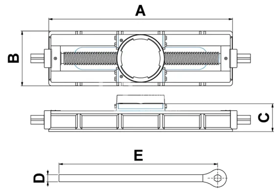 Поддомкратная опора для перемещения вдоль опоры Holmatro TB 5030