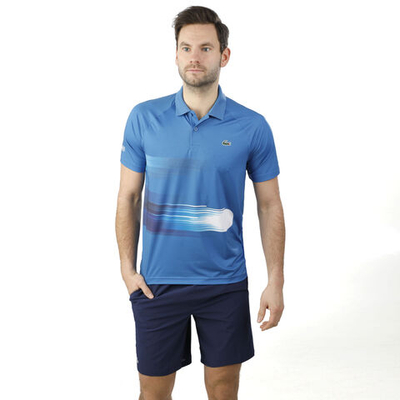Мужское теннисное поло Lacoste Djokovic Polo Men - Blue, White