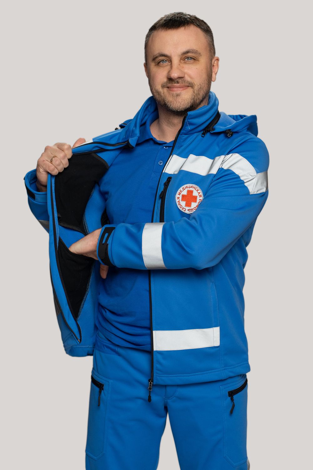 Куртка демисезонная мужская Скорая помощь MedicLine SOFTSHELL