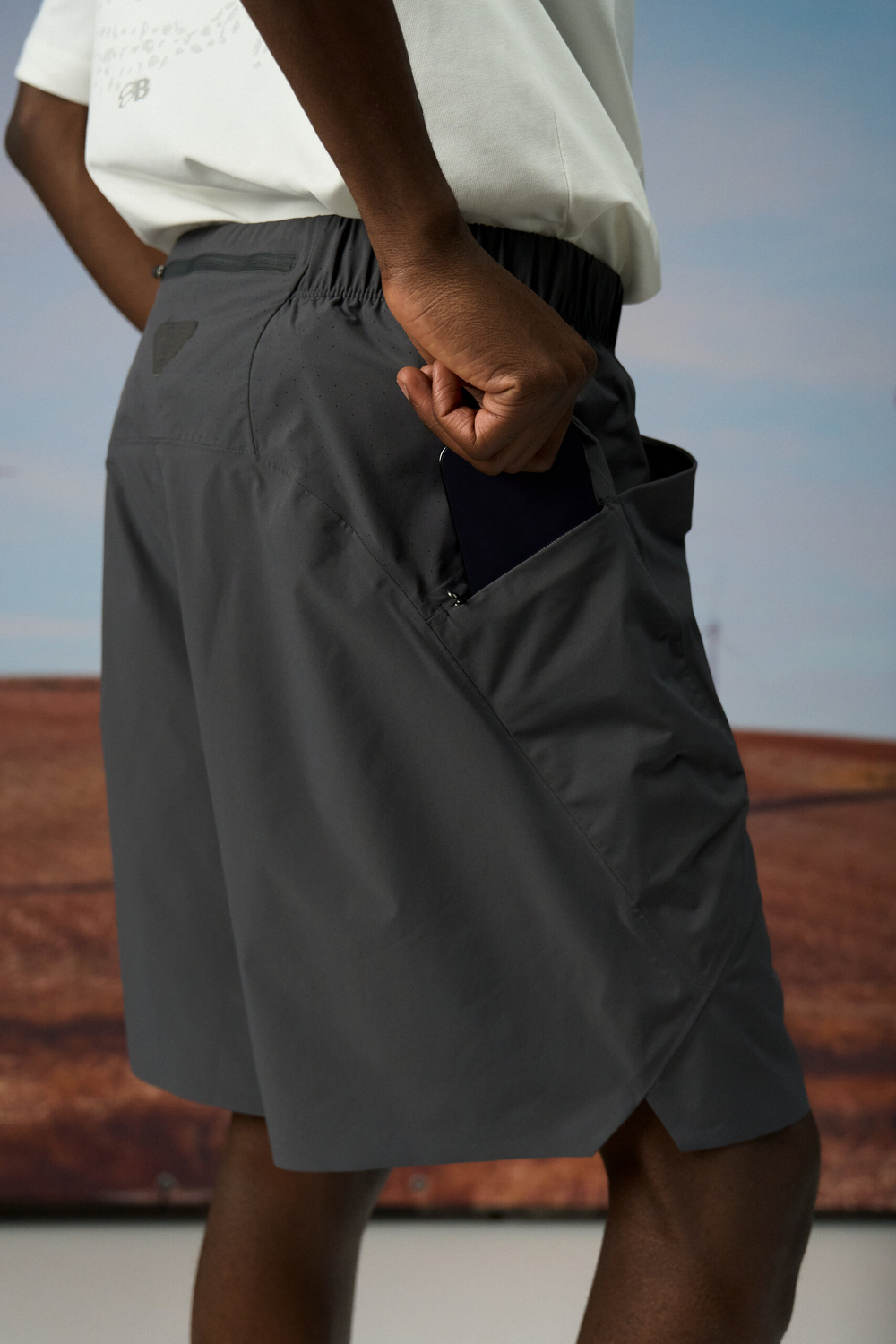 Шорты Nothomme Blue Monte Pressed-Seam Casual Hiking Shorts "Rock-Face Grey"