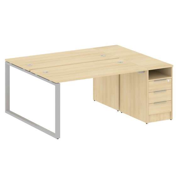 Метал Систем Рабочая станция с тумбой на О-образном м/к БО.РС-СТП-2.3