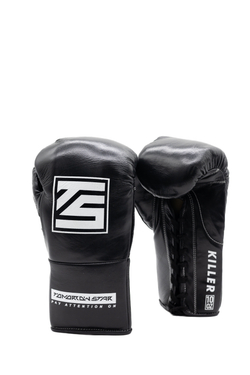 Перчатки для бокса Tomorrow Star Killer черные на шнуровке