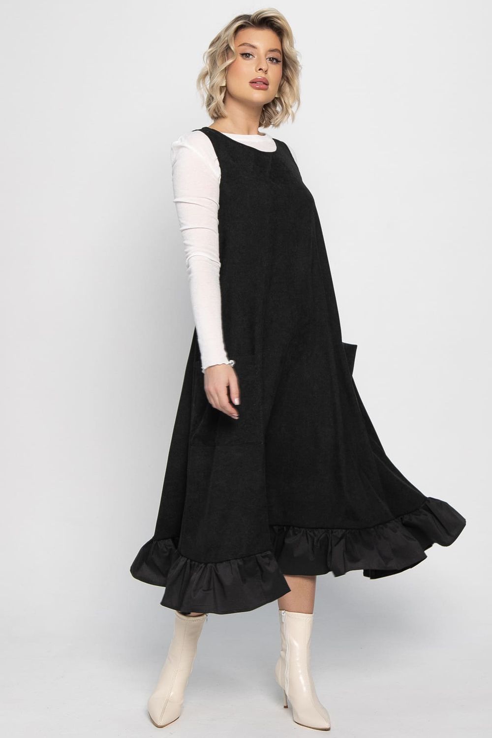 Сарафан бохо (черный) П14983-10М LT Collection