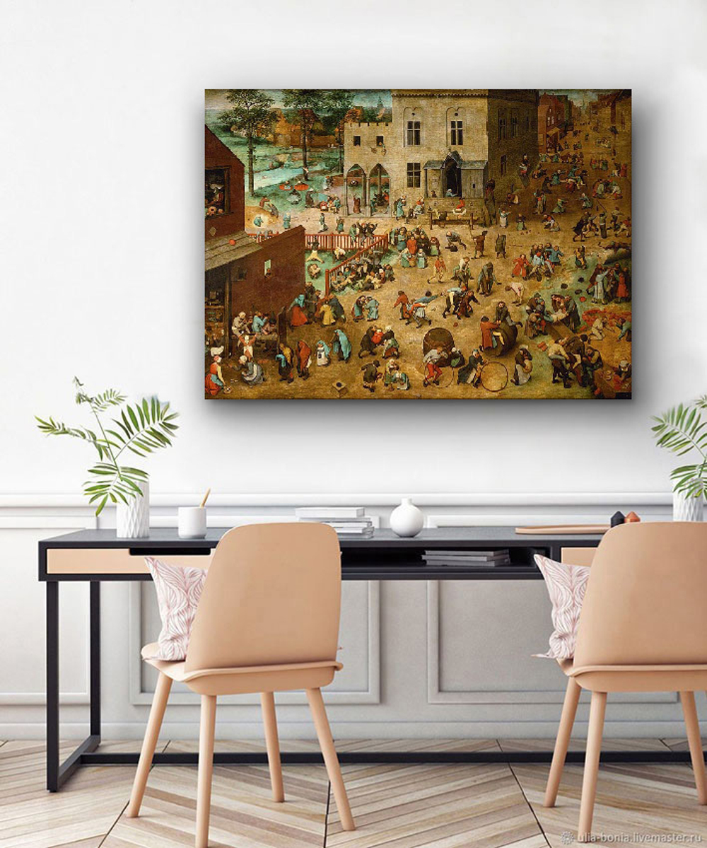 "Игры детей", художник Брейгель, картина