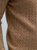 Джемпер поло с косами