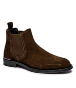 Кожаное челси Tommy Hilfiger - оливковый(FM0FM04757)