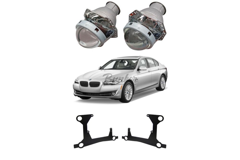 Готовый комплект для замены штатных линз BMW 5 F10 дорестайлинг 2009-2013