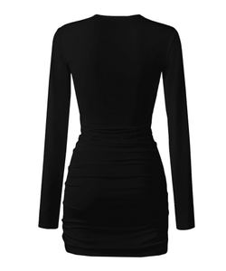 Платье mini с драпировками