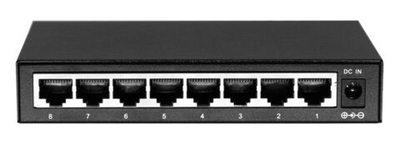 PND-08M 8-портовый 100-мегабитный неуправляемый коммутатор с питанием 12В