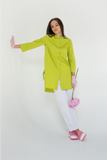 Халат женский м178 toray стретч лайм0933