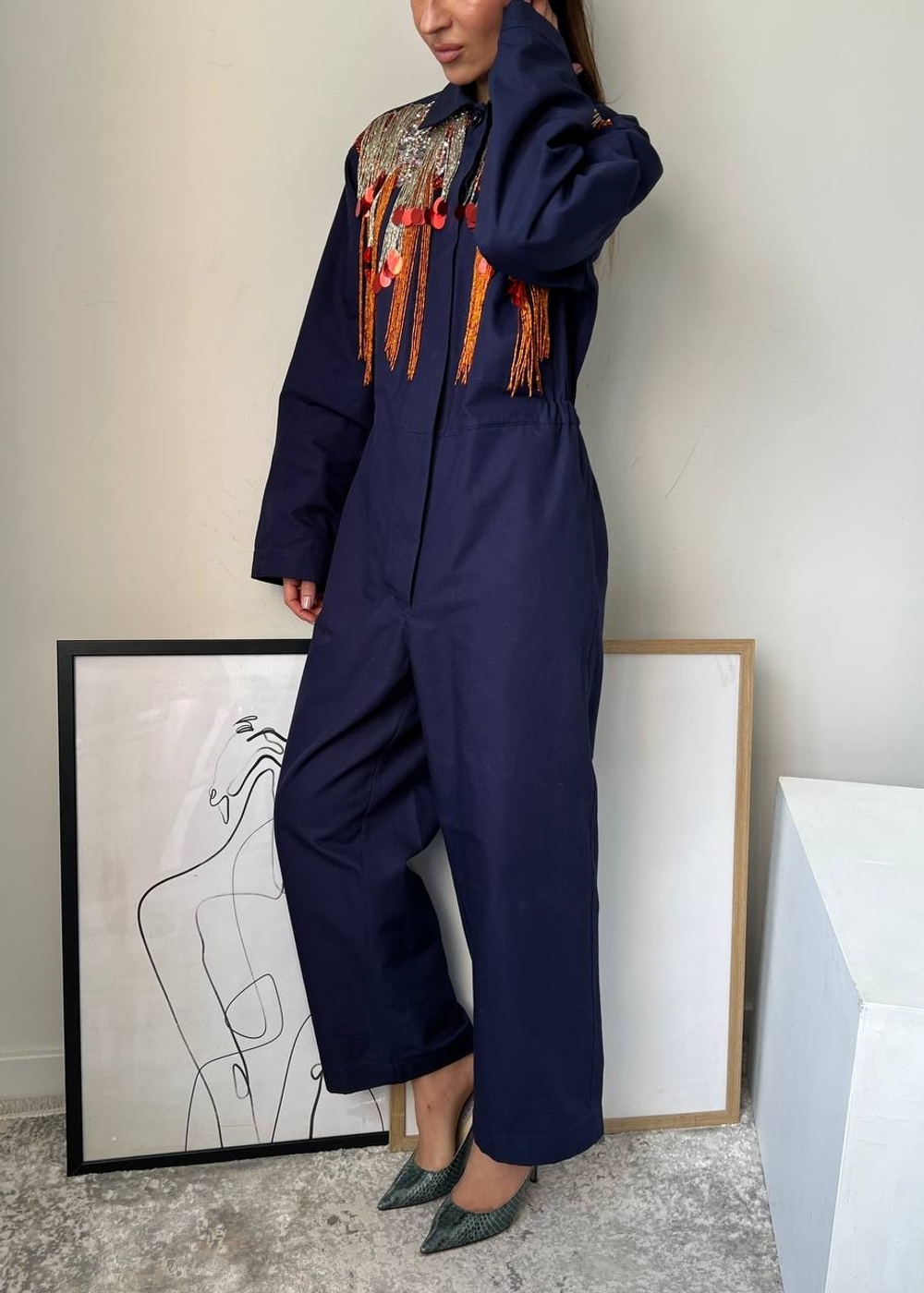 Хлопковый комбинезон Dries Van Noten, S