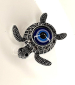 Брошка. Черепаха  Цвет серебро