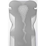 Мастурбатор из силиконового геля Genmu Spiral Touch, темно-серый (Цвет: Темно-серый, Вкладка белая)