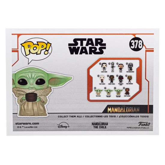 Фигурка Funko POP! Bobble Star Wars Mandalorian The Child w/cup (378) 49933 / Фигурка Фанко ПОП! по мотивам сериала "Мандалорец", Грогу