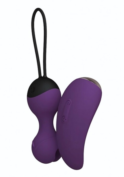 Виброшарики Кегеля с вибро-пультом без провода Infinite SuperNova перезаряжаемые (сливовый ) (Цвет: сливовый)