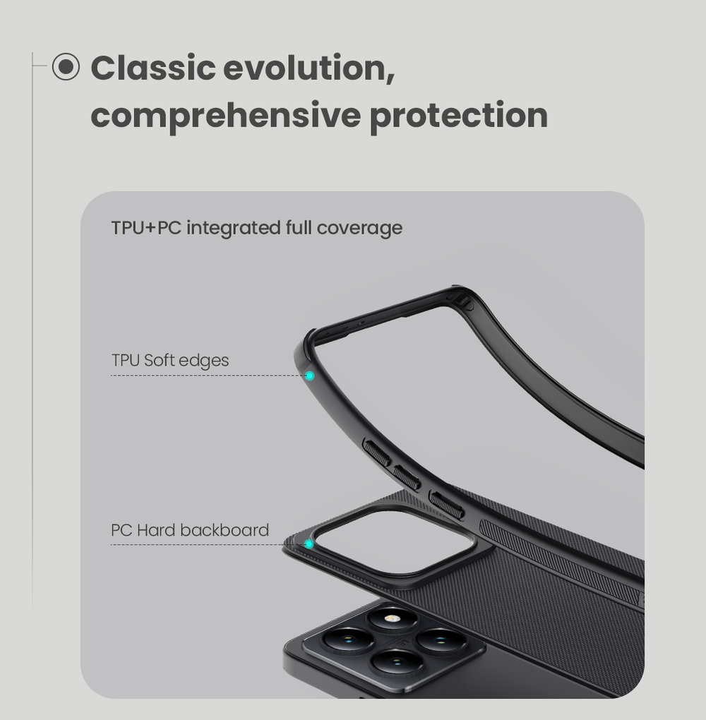 Чехол от Nillkin c поддержкой зарядки MagSafe для Xiaomi 14T Pro, серия Super Frosted Shield Pro Magnetic Case