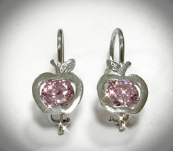 Серьги детские "Эстерелла" Яблоко