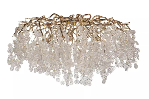 86-9018/1000 Люстра Tenera круглая шампань d100*h40см