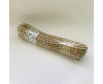 Шнур (веревка) джутовая d 8 мм, 20м, Сибшнур