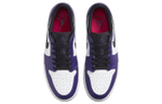 Jordan Air Jordan 1 Low Golf "Court Purple" Shock Absorption Anti-slip Wear Low Help Retro Basketball Shoes Purple White