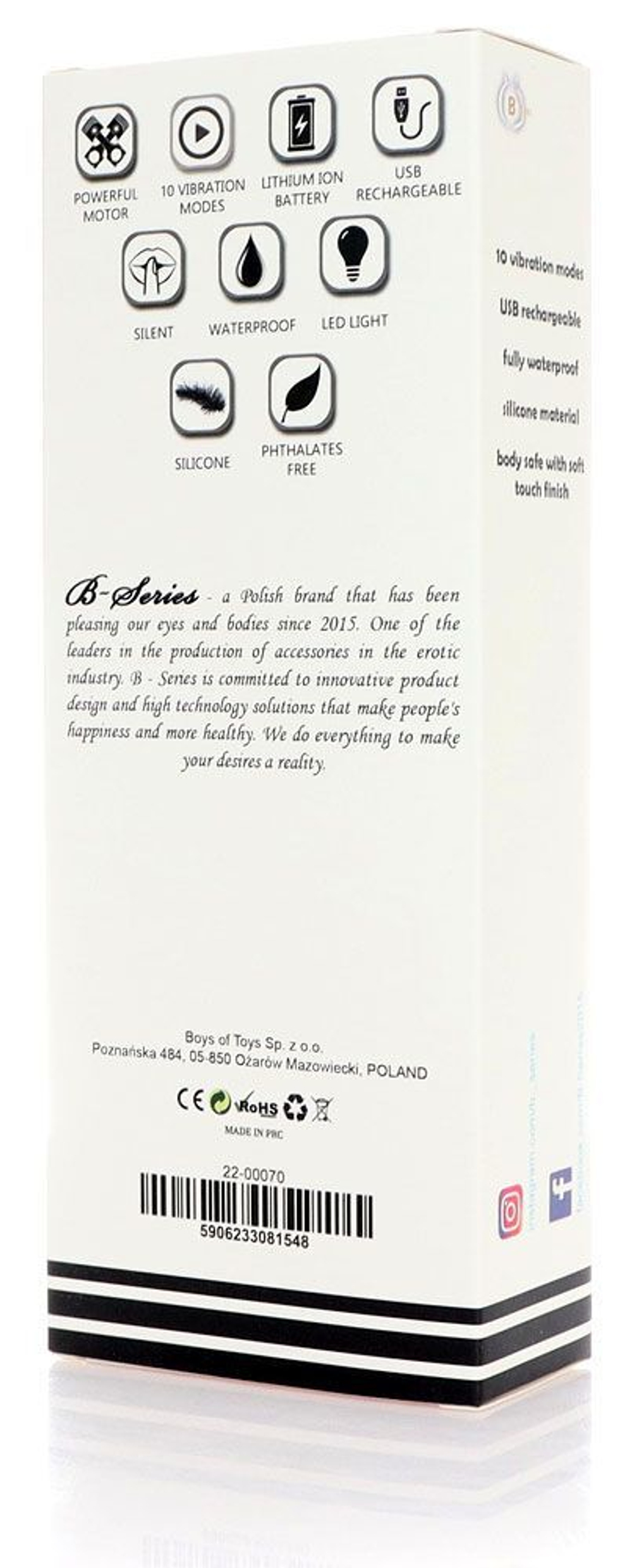 Красный изогнутый вибратор для массажа точки G - 23 см.