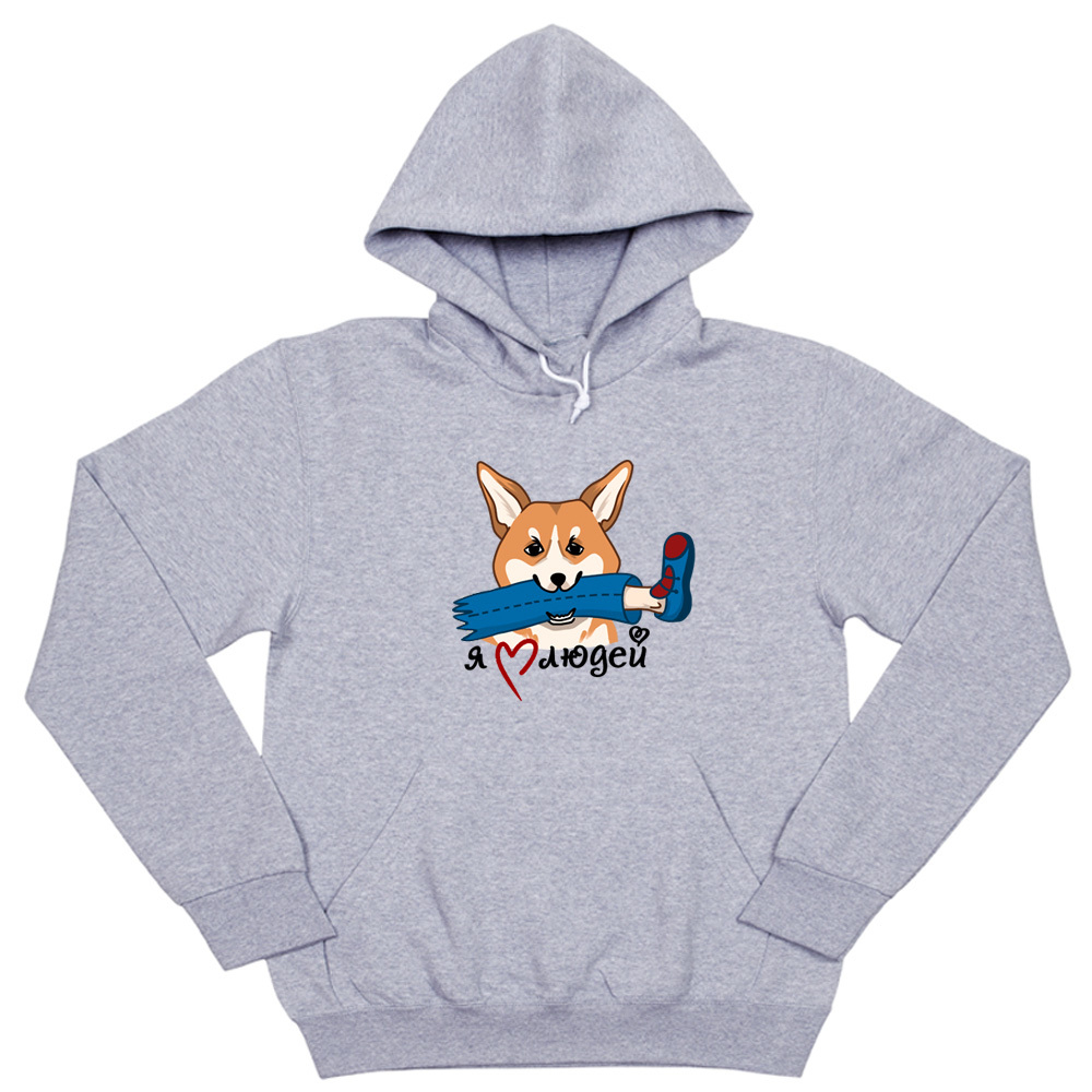 Толстовка "Корги любит людей"