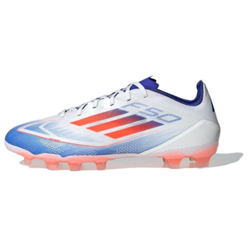 Мужские кроссовки Adidas F50 - Низкие Белые/Темно-Красные/Прозрачные Мужские