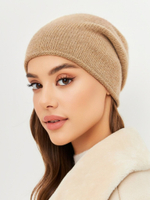 Шапка LACE удлиненная одинарная,с руликом с содержанием кашемира