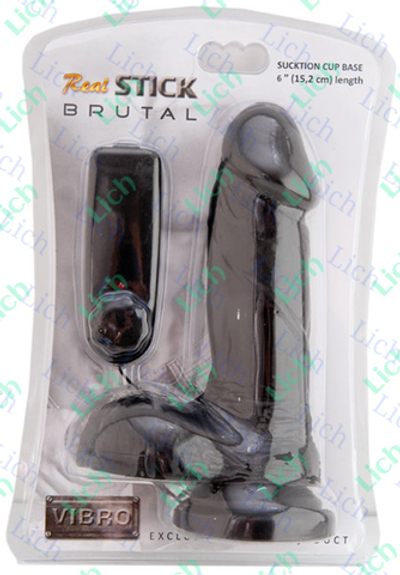 Мультискоростной чёрный вибратор на присоске