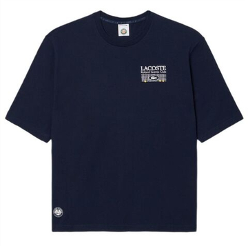 Теннисная футболка Lacoste Roland-Garros Edition Graphic - midnight blue