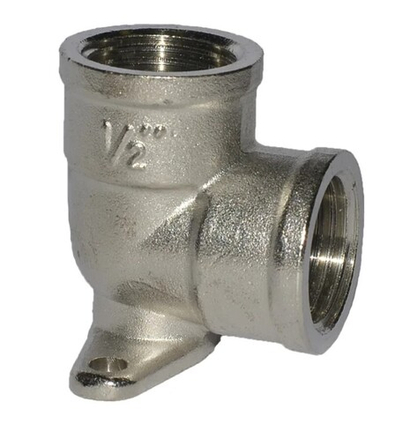 ViEiR Уголок установочный 1/2" ВР, никелированная латунь (LFN03)
