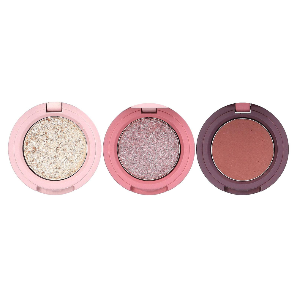 Kaja, Beauty Bento, Bouncy Chrome, трио теней для век с мерцающим и матовым оттенком, сиреневый букет, 4,1 г (0,14 унции)