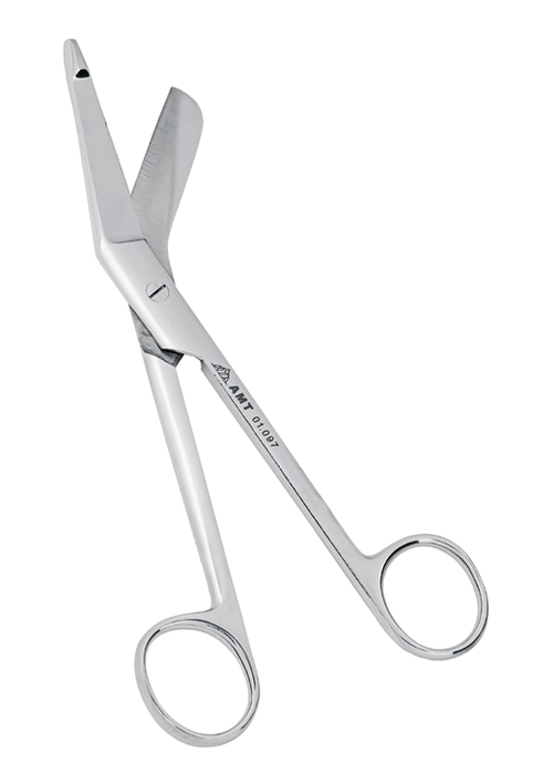 Ножницы горизонтально-изогнутые с пуговкой для разрезания повязок 185 мм