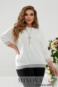 Блуза 23-003-Молочный Minova
