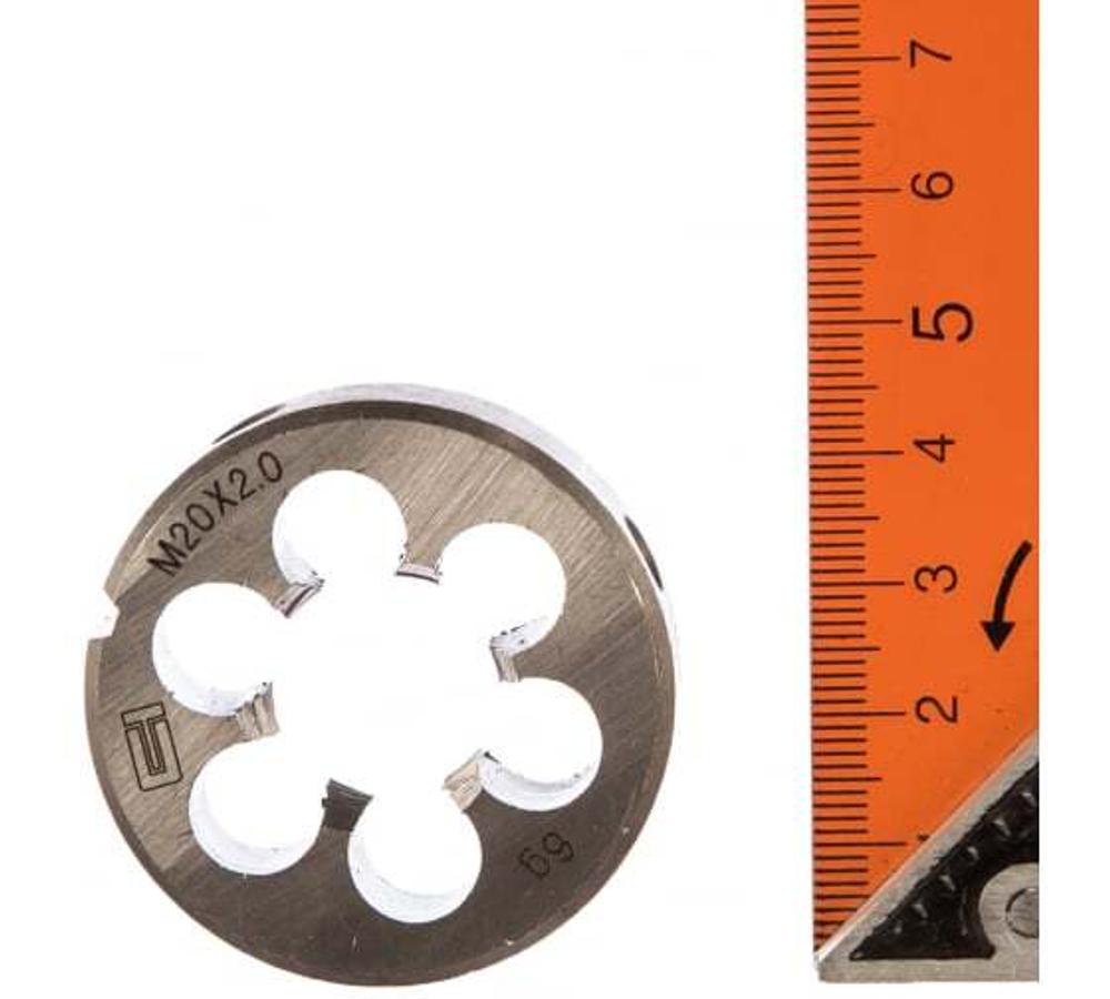 ПЛАШКА СИБРТЕХ М20Х2,0ММ 77056