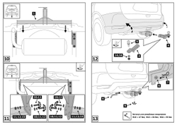 Фаркоп под квадрат Berg для Nissan X-Trail T32 2015-2018 2018-н.в., шар E, 1500/75 кг, F.4113.001