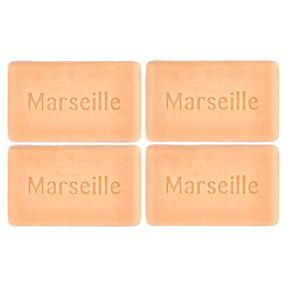 A La Maison de Provence, кусковое мыло для рук и тела, апельсин и бергамот, 4 шт. по 100 г (3,5 унции)