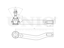 Наконечник рулевой правый UNIO SSP-10140