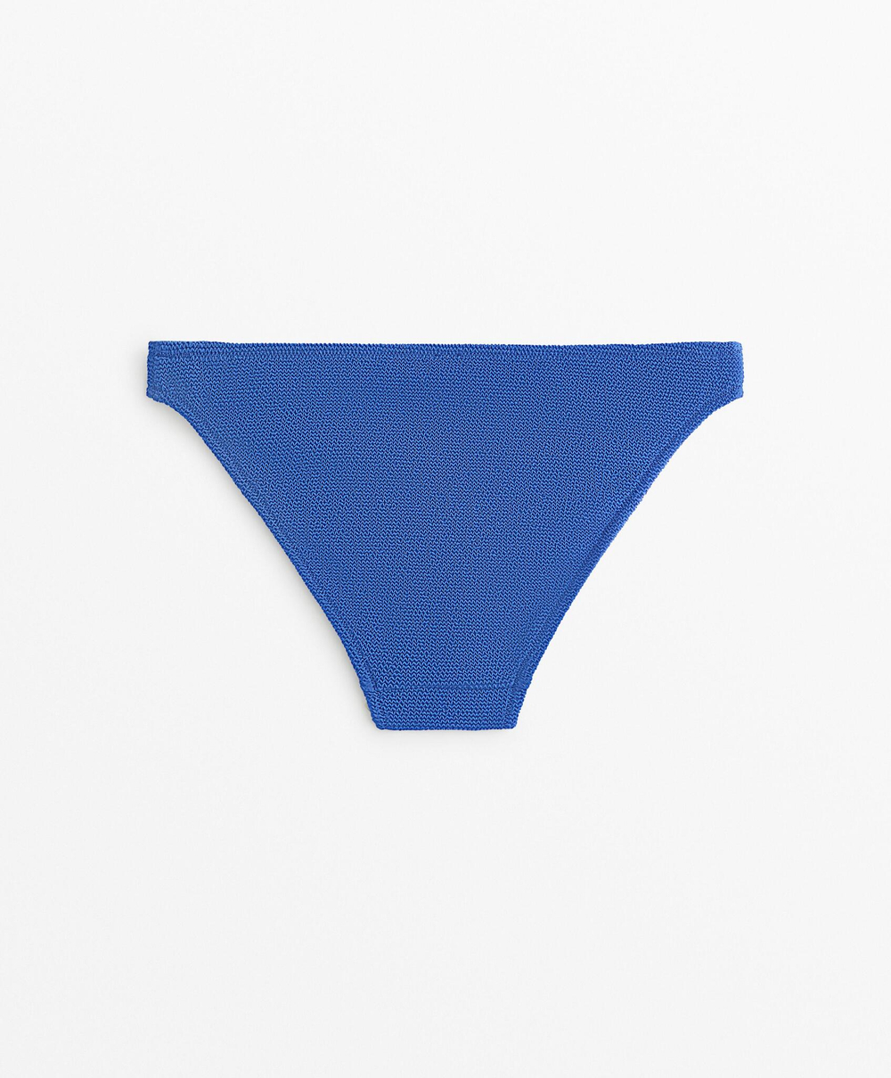 OYSHO Классические трусы-бикини с рельефной текстурой, синий