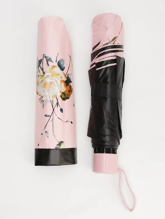 Зонт механический «Нежные цветы», 4 сложения, 8 спиц, R = 49 см, цвет МИКС