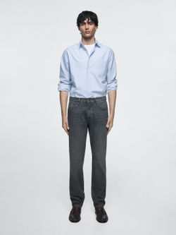 Massimo Dutti Джинсы зауженного кроя, темно-синий