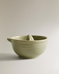 ZARA HOME КЕРАМИЧЕСКАЯ СОКОВЫЖИМАЛКА, ЗЕЛЕНЫЙ