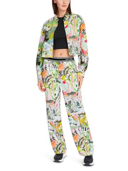 Marc Cain Брюки на резинке с ярким принтом