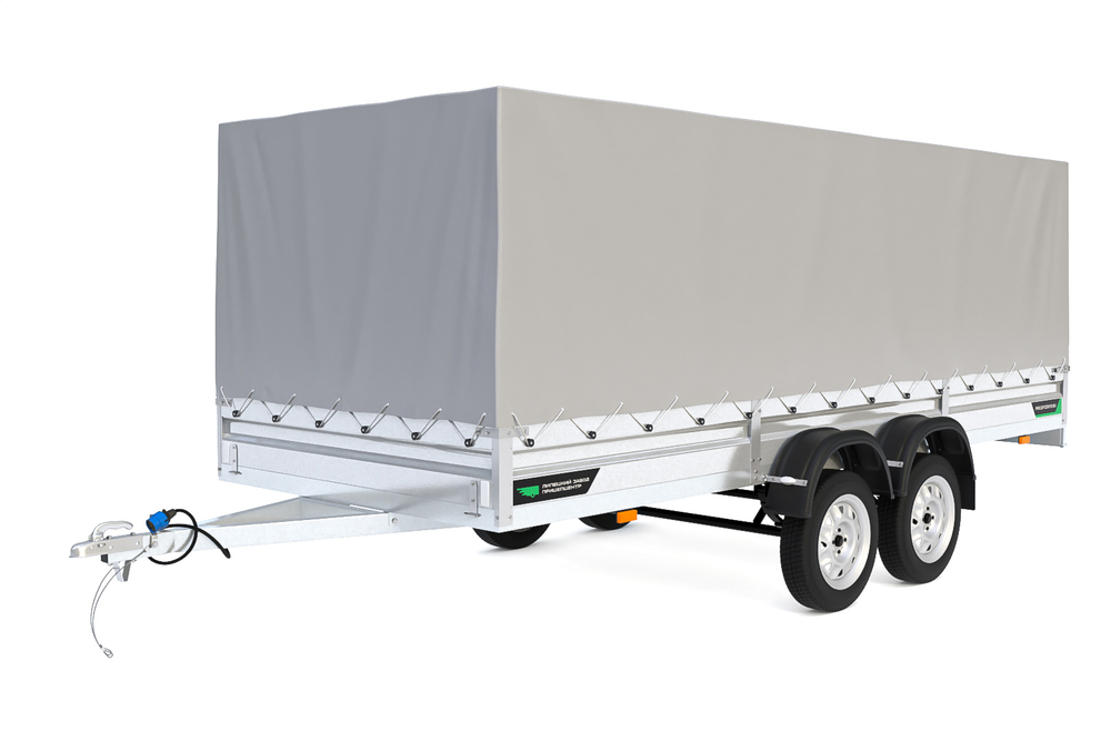 Тент + каркас на 2ос. прицеп 4718- 03 (05) прямой