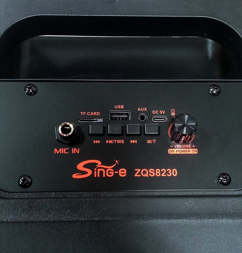 Беспроводная колонка Sing-e ZQS-8230 (8"40W/4.5A/микрофон)